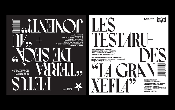 Fetus &amp; Les Testarudes – “La gran xefla” / “Terra de secà” / “Au, jovent!” single cover 4