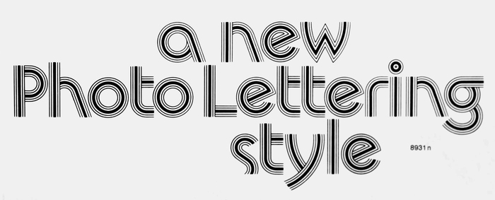  as shown in Photo-Lettering Number Two (Alphabet Directions #21) from 1973