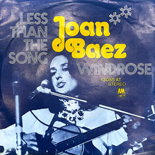 Joan Baez – “Less than the Song” / “Windrose” German single cover