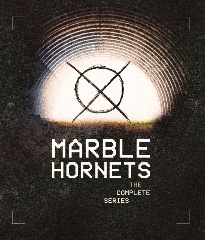 The front cover of the Marble Hornets Blu-ray release