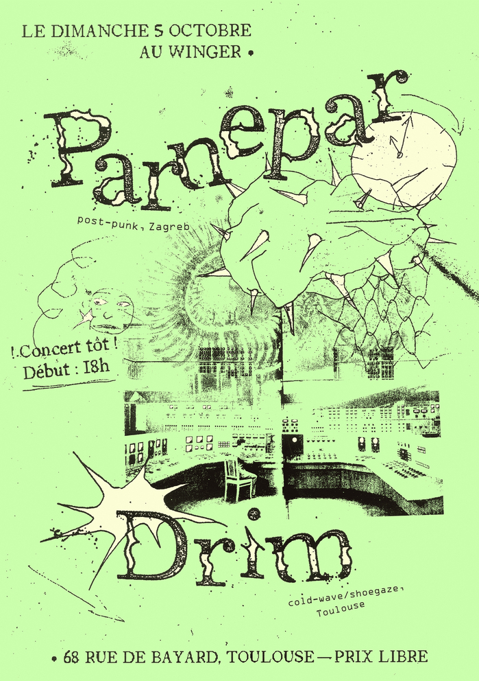 Parnepar and Drim concert flyer 2