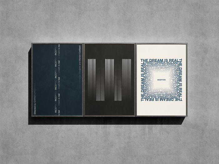 Descent, Limbo &amp; Loops: Inception in Type posters 1