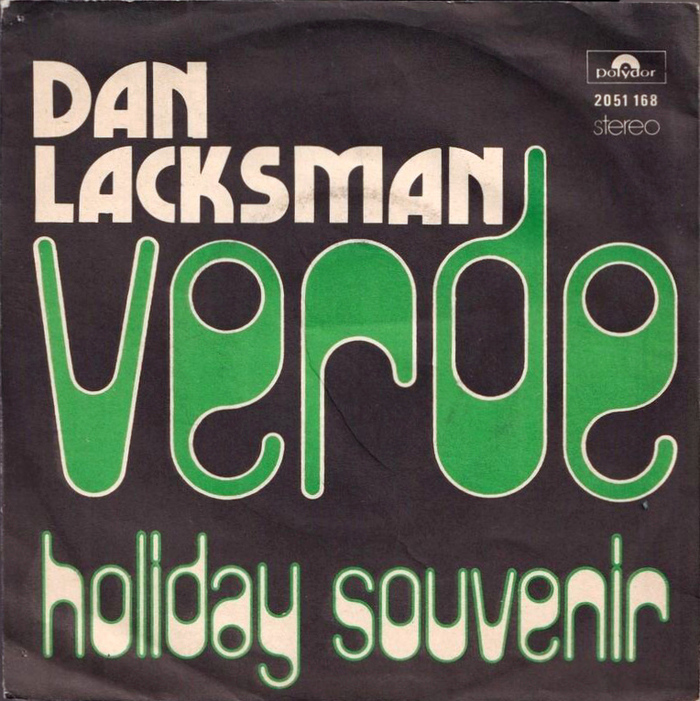 Dan Lacksman – “Verde” / “Holiday Souvenir” single cover