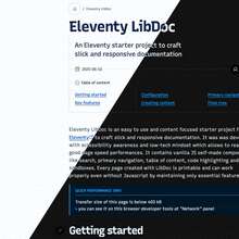 Eleventy LibDoc