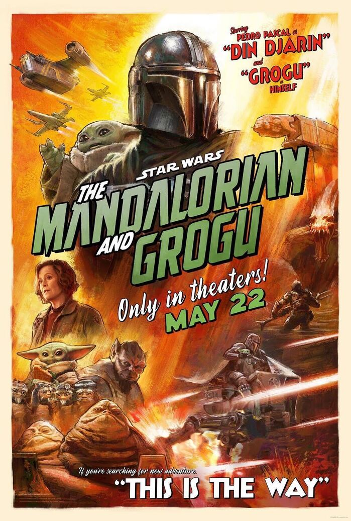 The Mandalorian and Grogu movie poster and trailer 2