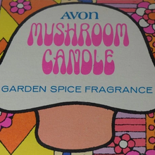 Mushroom Candle / Turtle Candle by Avon
