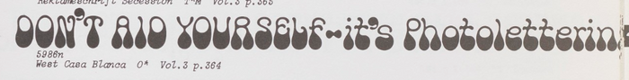 West Casa Blanca in PLINC's One-Line Manual of Styles