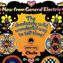 Peter Max clocks for General Electric