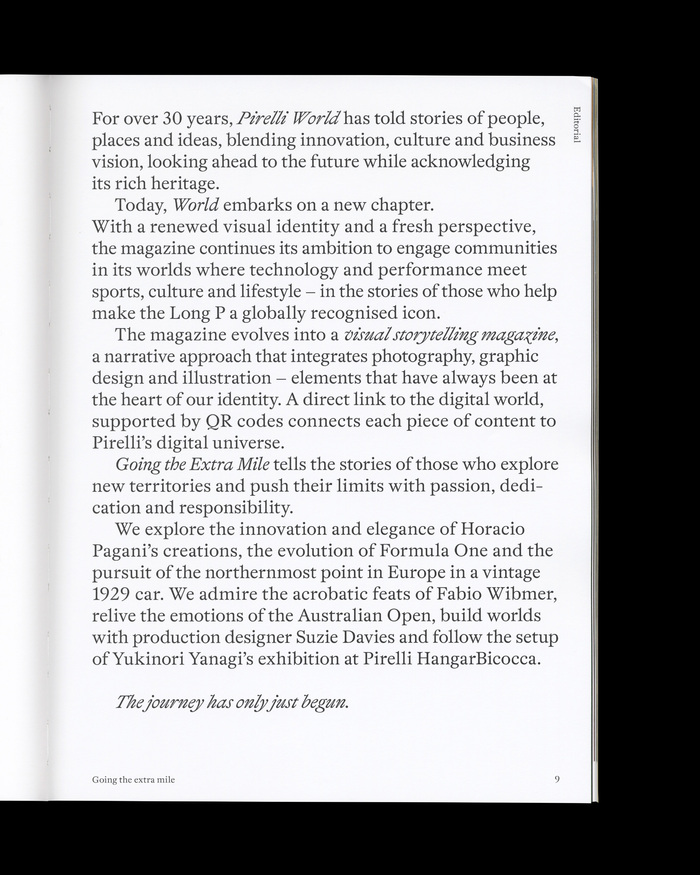 Pirelli World, issue 01, 2025 6