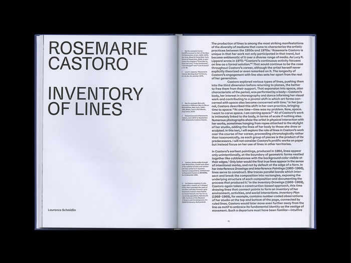 Rosemarie Castoro monograph 7