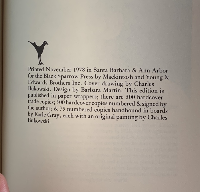 The colophon is set in .