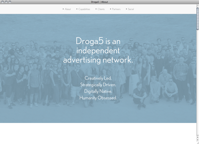 Droga5 website 2