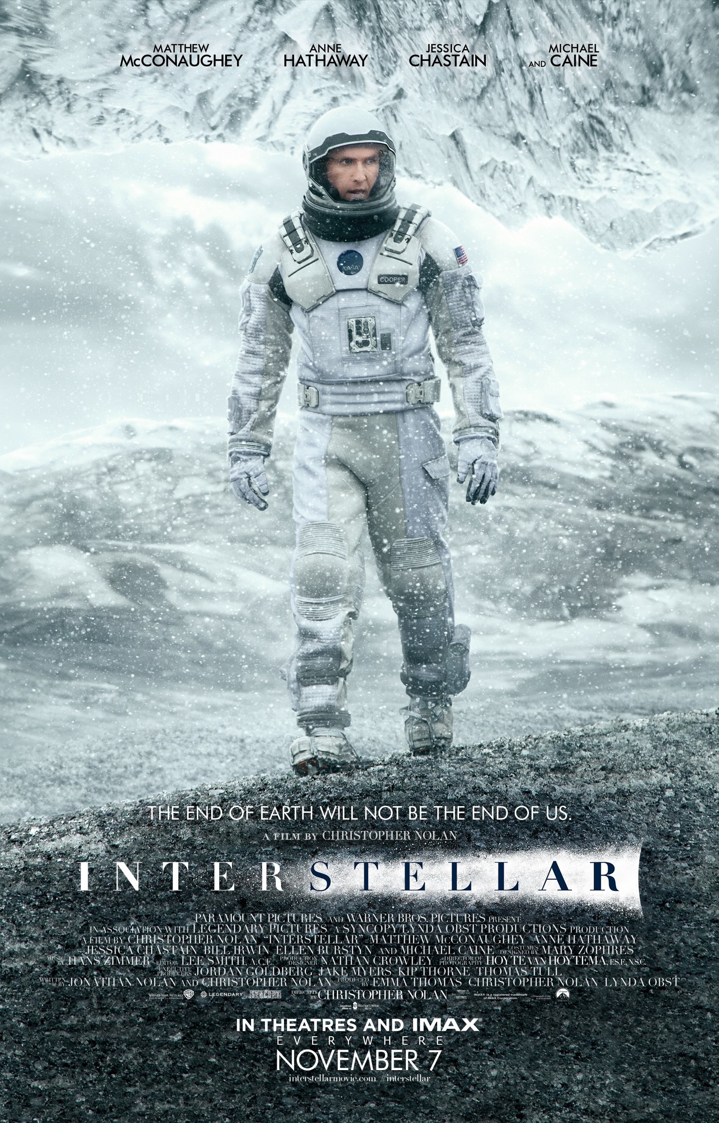 Interstellar movie posters and main title Fonts In Use
