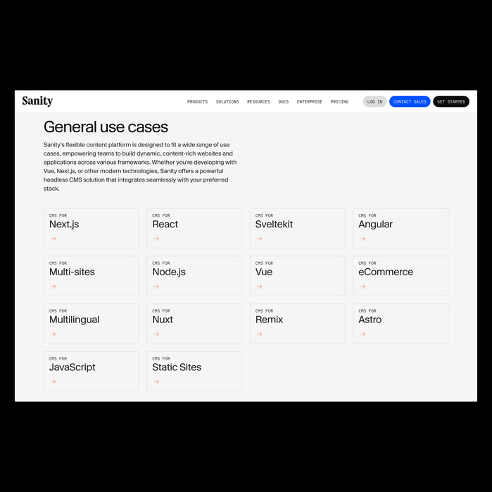 Sanity website 6