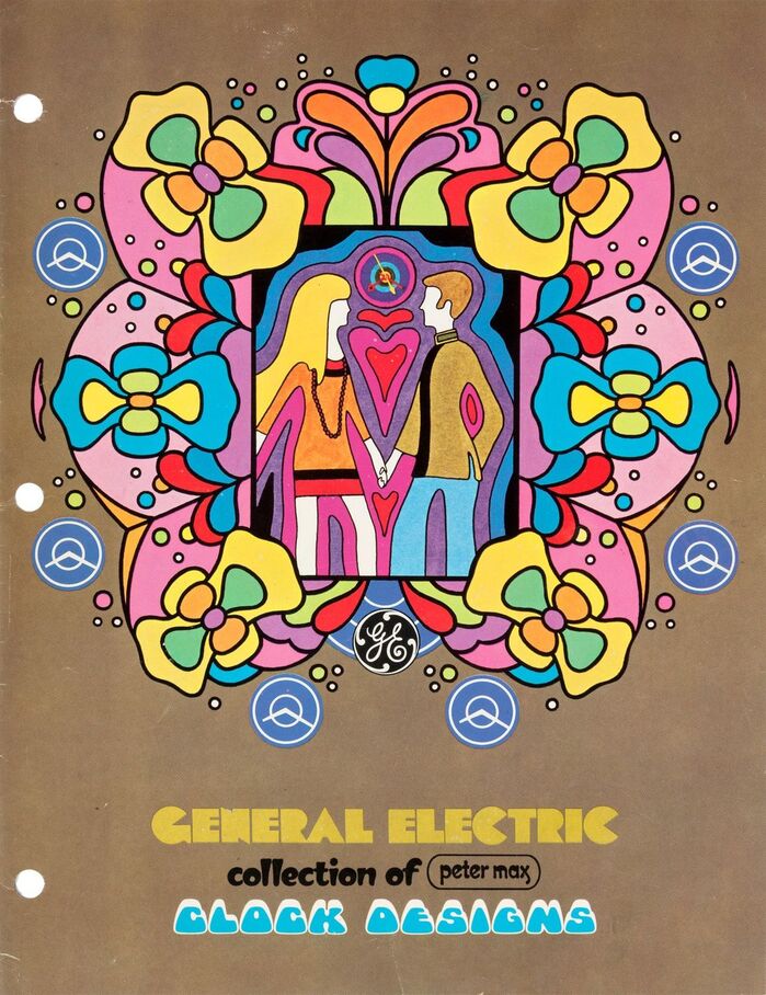 Peter Max clocks for General Electric 7