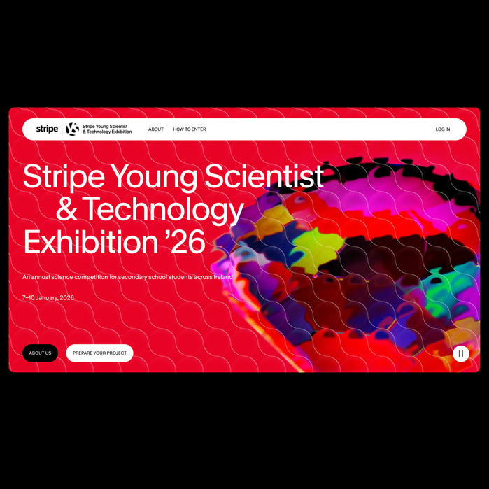 Stripe Young Scientist &amp; Technology Exhibition ’26 website 1