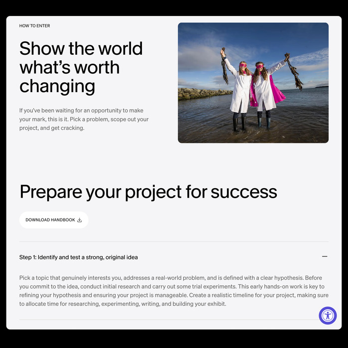 Stripe Young Scientist &amp; Technology Exhibition ’26 website 4