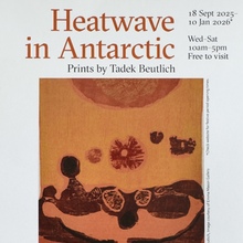 <cite>Heatwave in Antarctic</cite> exhibition leaflet