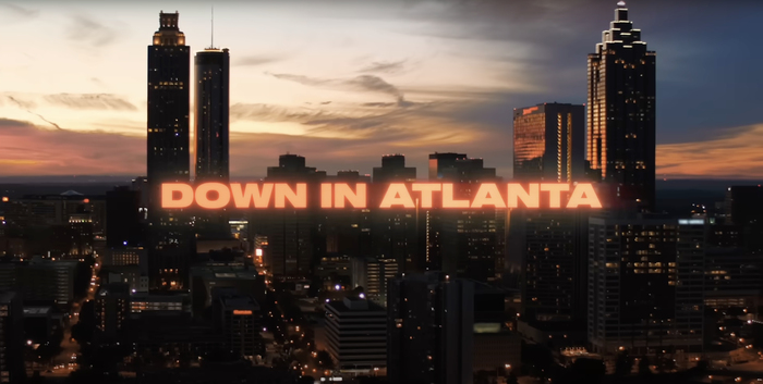 Pharrell Williams and Travis Scott – “Down in Atlanta” lyrics video 1