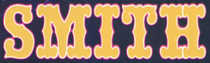 Detail: Burlesque is printed with yellow letters and a pink contour.