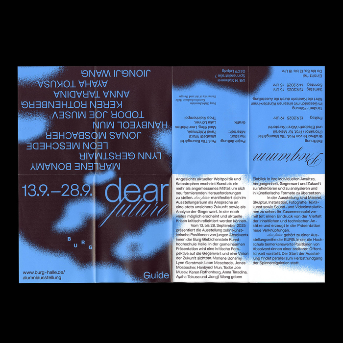 Dear Future exhibition collateral 2