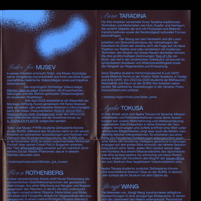 Dear Future exhibition collateral 3