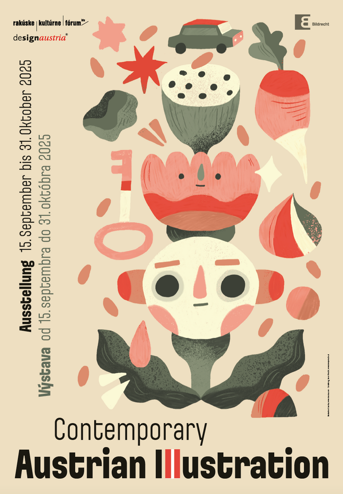Contemporary Austrian Illustration exhibition poster