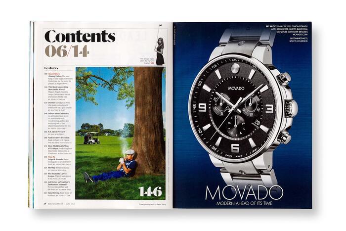 Golf Digest, 2014 print magazine redesign 2