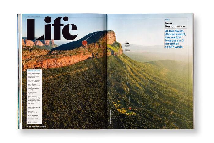 Golf Digest, 2014 print magazine redesign 4
