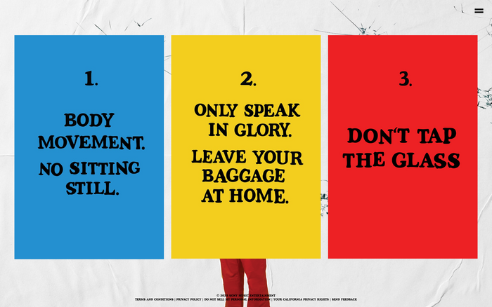 The taglines for the album, first heard in the opening track. Just like the logo, some letters visually are subtly different from others.