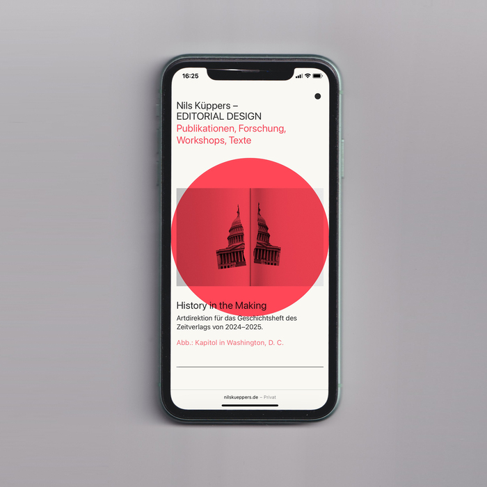 Nils Küppers portfolio website 1