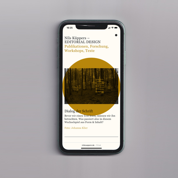 Nils Küppers portfolio website 4