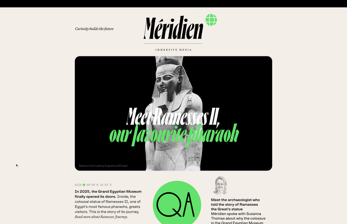 Méridien website 1