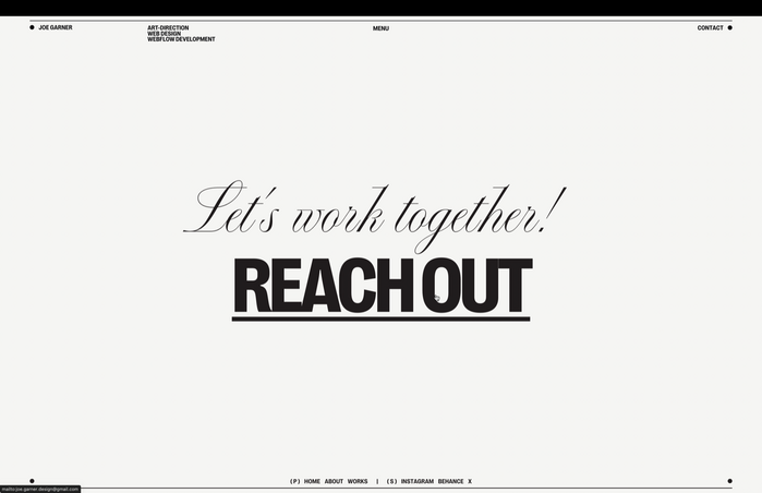 Joe Garner portfolio website 7