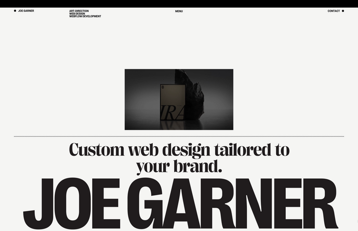 Joe Garner portfolio website 8