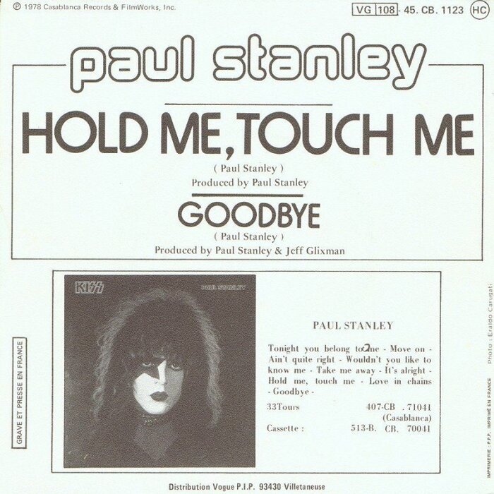 Kiss solo French single sleeves 4