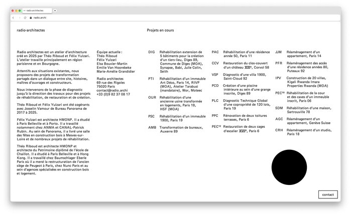 Radio architectes 1
