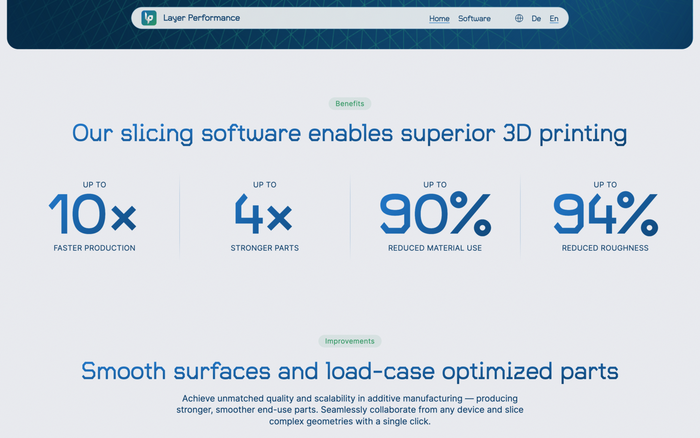 Layer Performance website 2