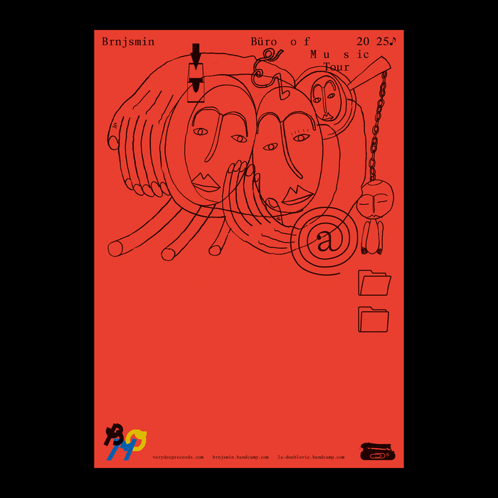 Brnjsmin – Büro of Music album art and tour poster 6