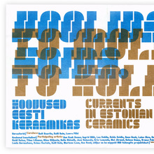 <cite>To mold, To hold</cite> exhibition poster