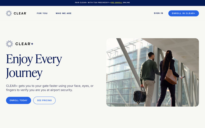 CLEAR website 2