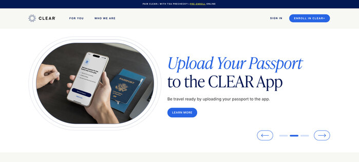 CLEAR website 1