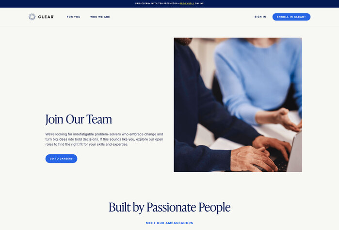 CLEAR website 4