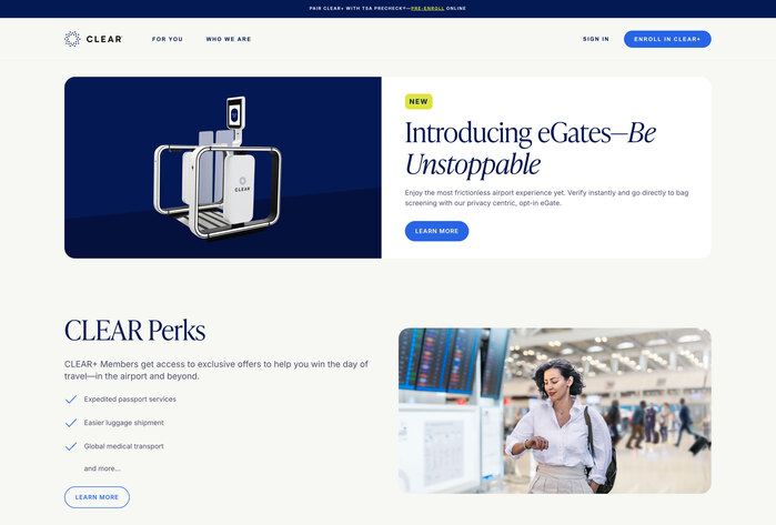 CLEAR website 5