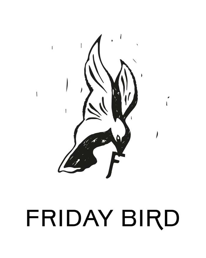 Friday Bird logo and I Called Your Name from Beyond the Stars exhibition catalog 5