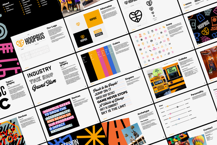 Hoopbus brand identity 2