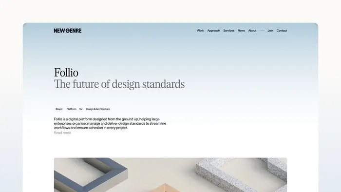 Displaay Serrif and Saans paired on portfolio pages