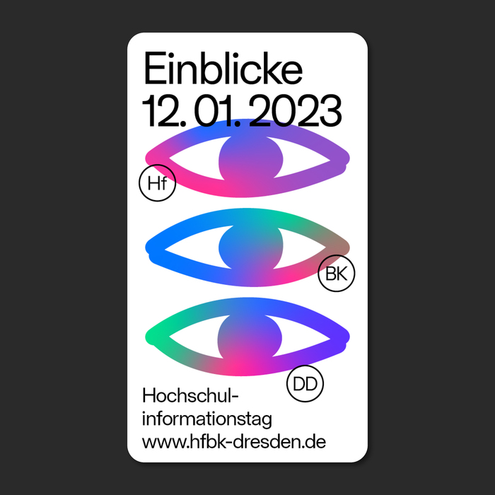 HfBK Dresden corporate design 2
