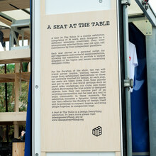 <cite>A Seat at the Table</cite> exhibition by Design Everything