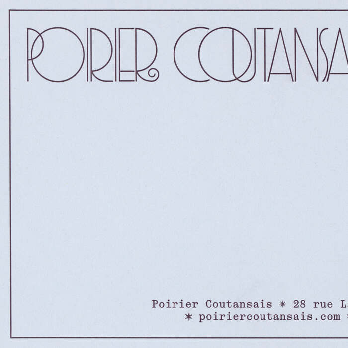 Poirier Coutansais visual identity 4